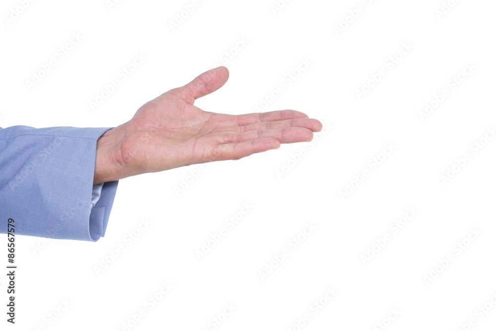 Handsome businessman gesturing with hands Handsome businessman gesturing with hands