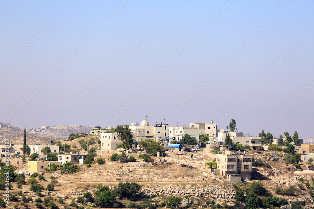 Buildings in palestinian village Rabud