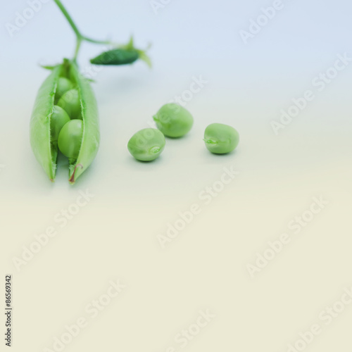 Wallpaper Mural Fresh green peas pods. Torontodigital.ca