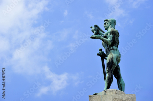 "The Victor" monument in Belgrade, Serbia. One of the city's most recognizable landmarks