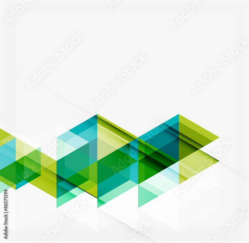 Abstract geometric background. Modern overlapping triangles