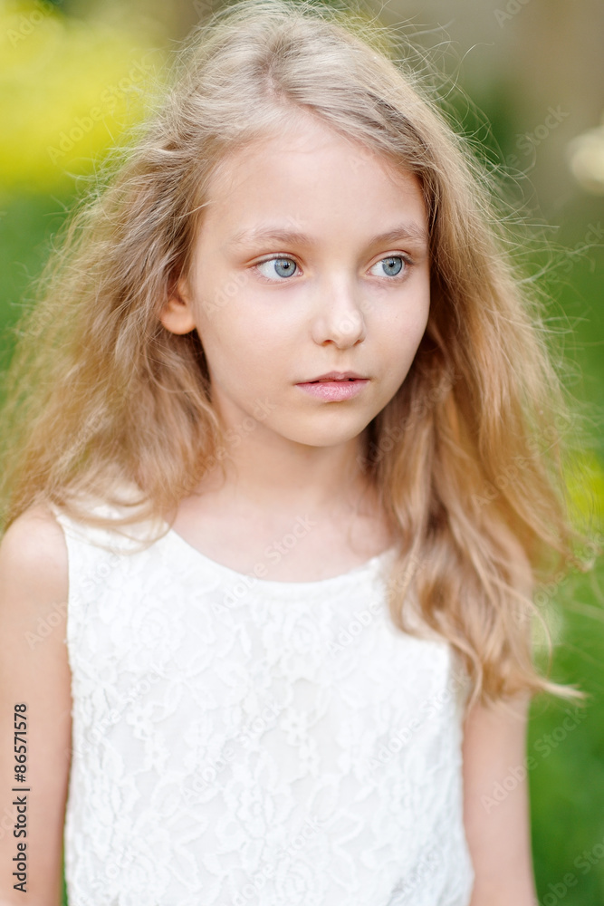 portrait of a beautiful little girl in summer portrait of a beautiful little girl in summer
