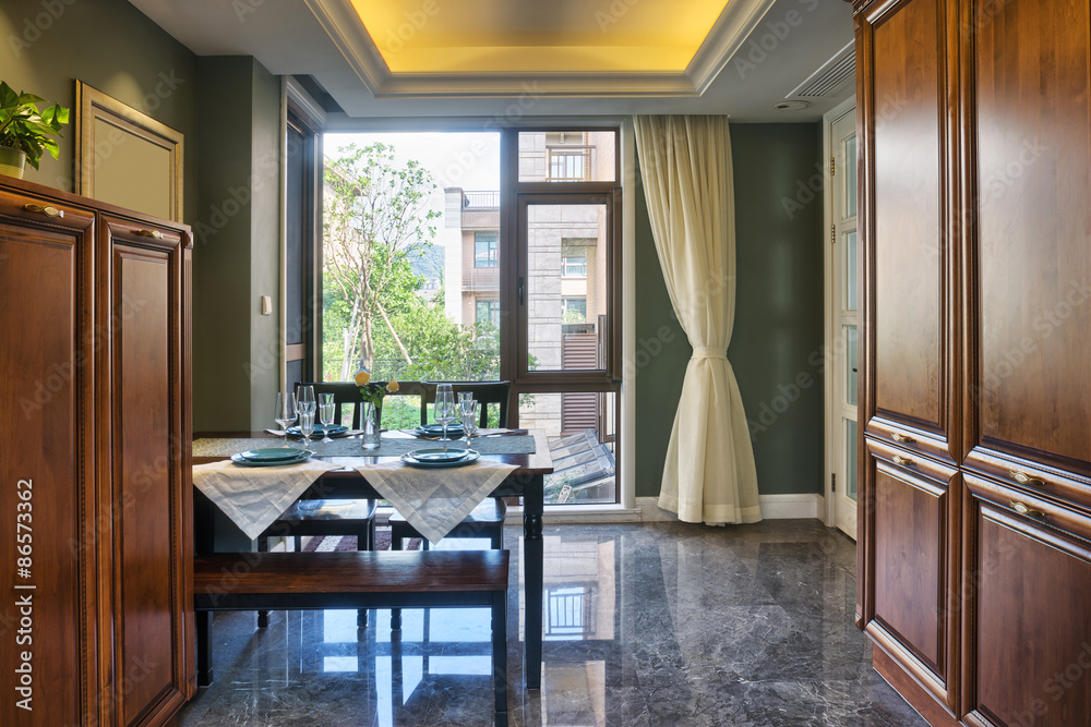 Fototapeta premium luxury dinning room interior