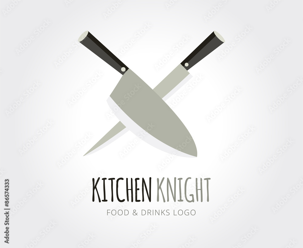 Abstract knife logo template for branding and design Abstract knife logo template for branding and design