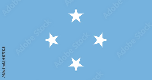 The flag of the Federated States of Micronesia photo