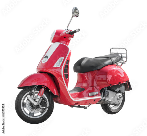 фотографія Modern classic scooter isolated on white