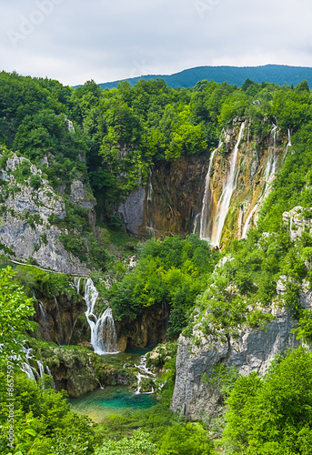 waterfall in mountain forest