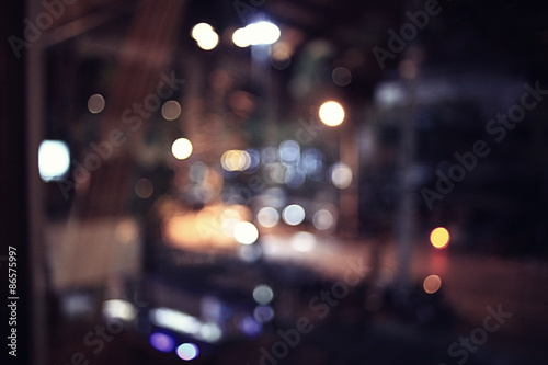 background blurred restaurant table setting photo