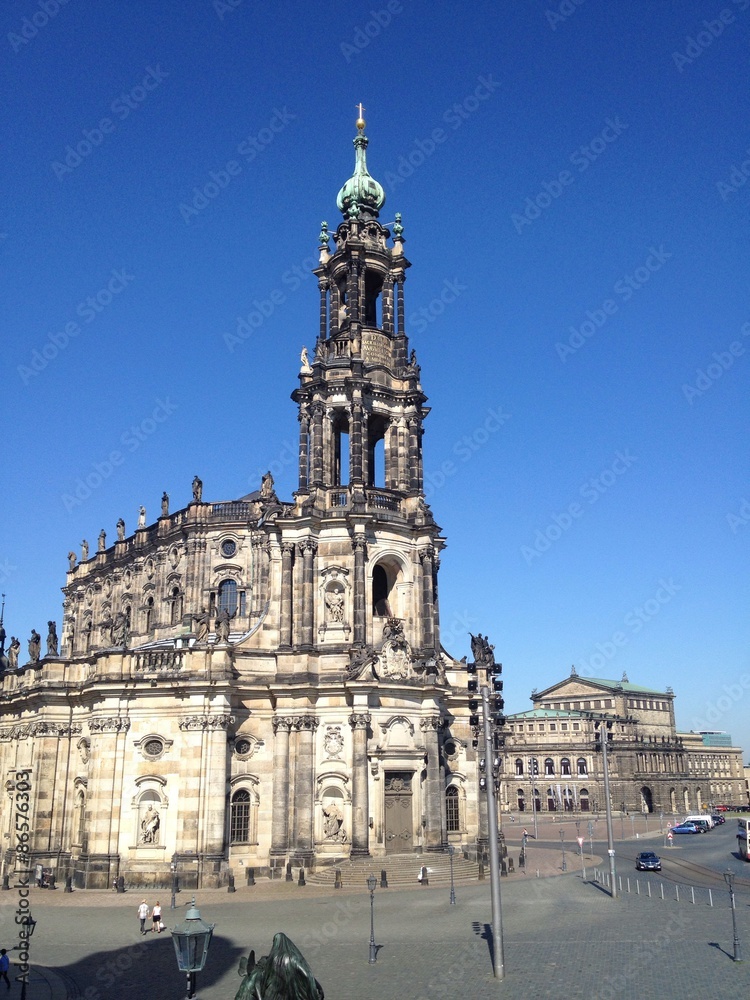 Hofkirche und Semperoper Dresden
