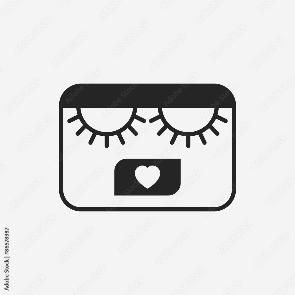 Obraz premium eyelashes icon