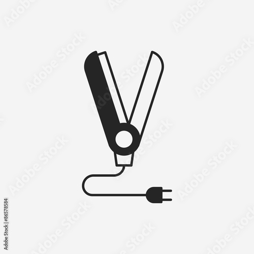 Hair curlers icon