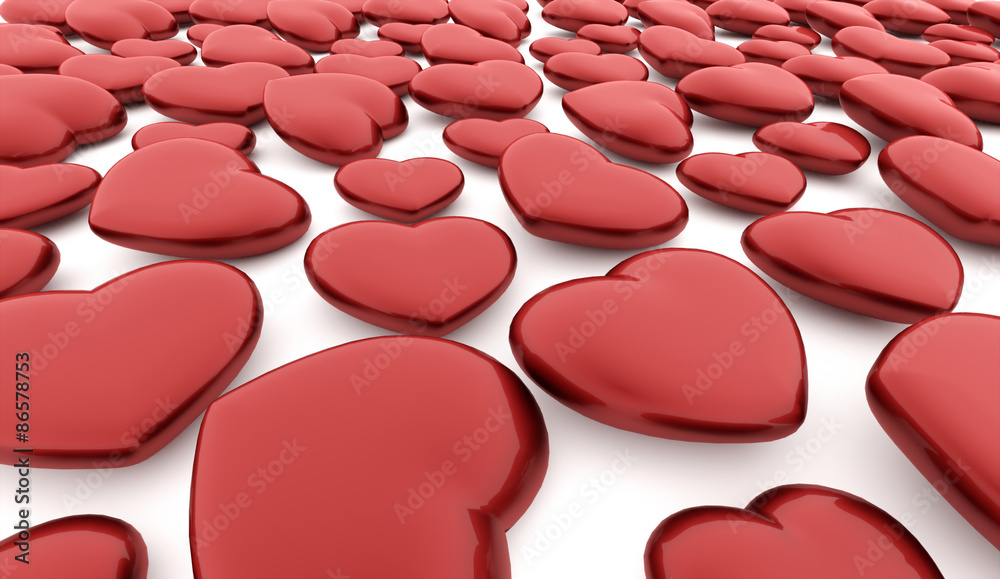 A red heart isolated on white A red heart isolated on white