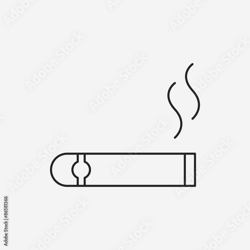 smoke line icon
