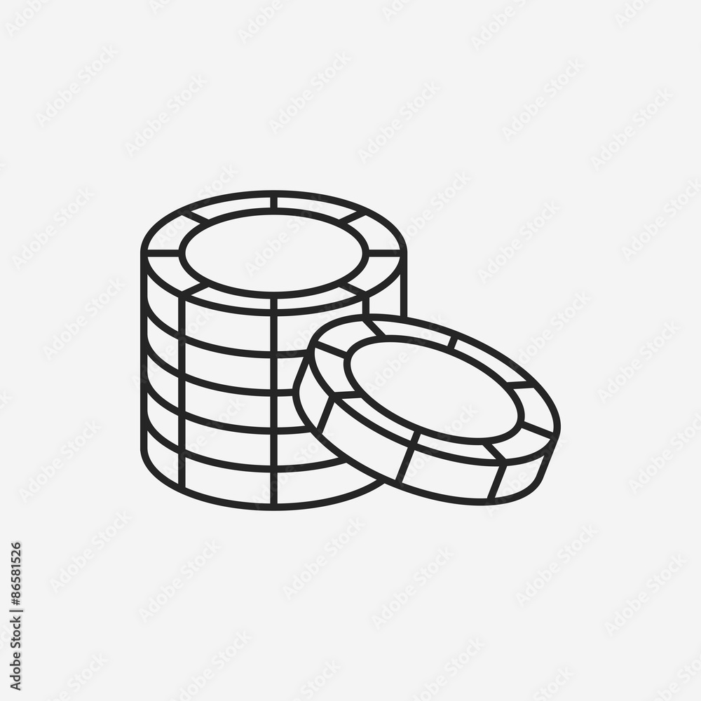 casino money line icon casino money line icon