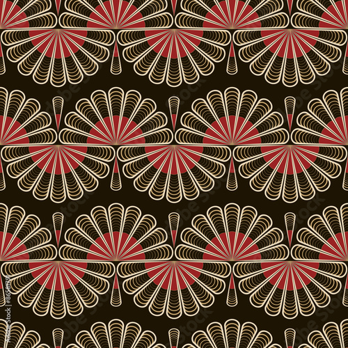 Seamless pattern graphic ornament. Floral stylish background. Ve