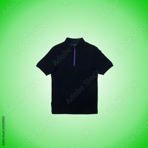 Male t-shirt against the gradient background