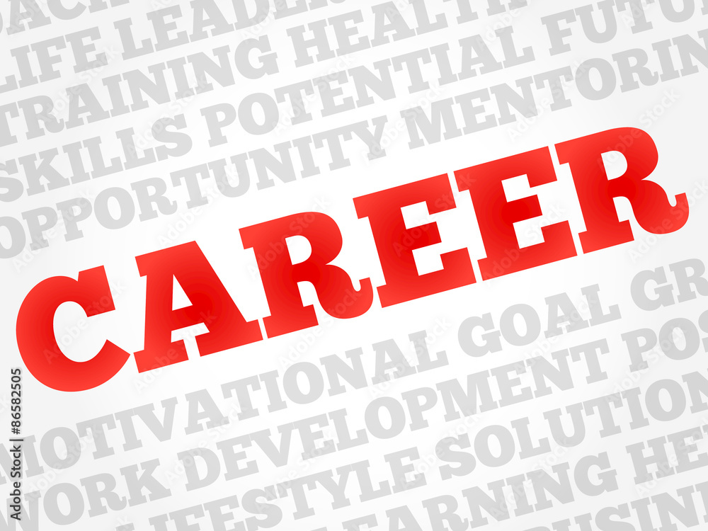 Career word cloud, business concept Career word cloud, business concept