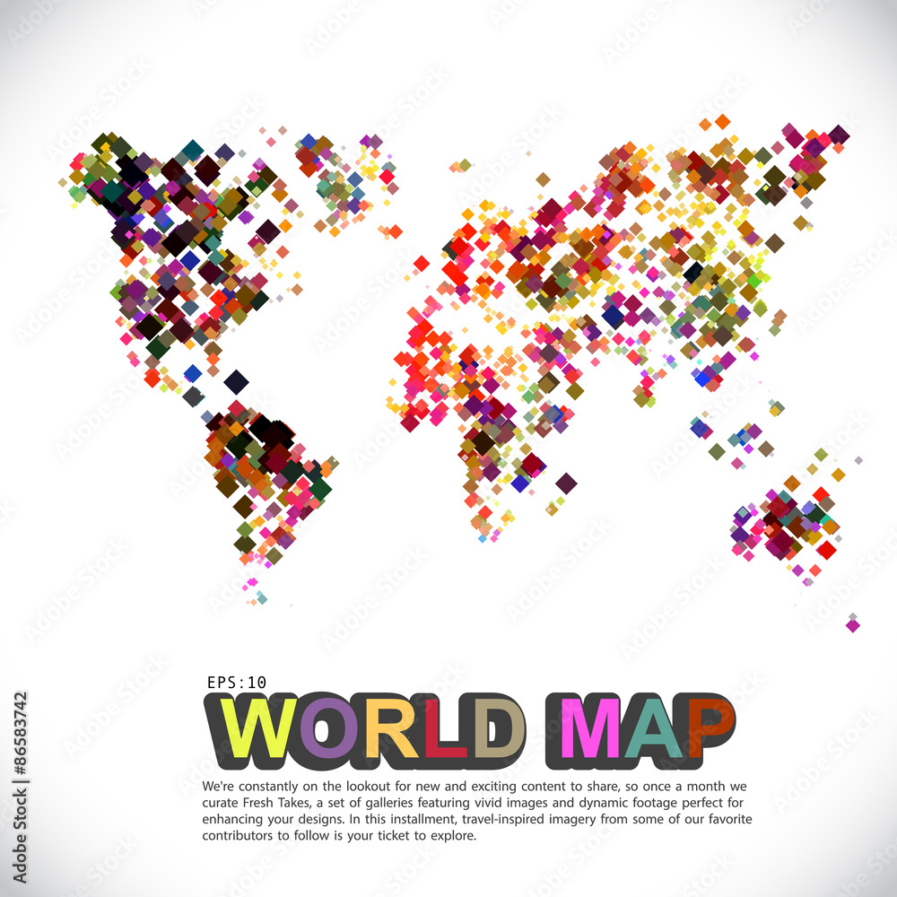 Abstract telecommunication world map with circles, lines and gradients - Detailed EPS10 vector design Abstract telecommunication world map with circles, lines and gradients - Detailed EPS10 vector design
