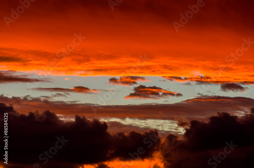 Dramatic stormy sky at sunset © myphotobank.com.au