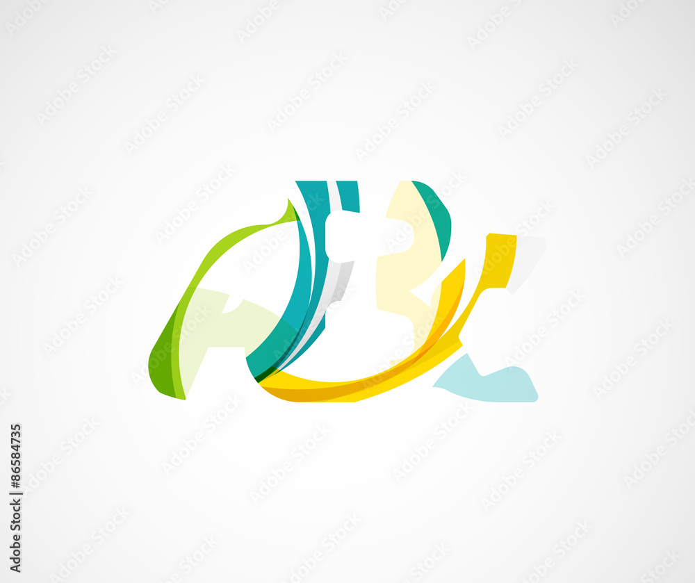 Fototapeta premium Abc company logo. Vector illustration.