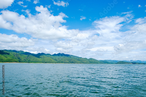 mountains lake river sky and natural attractions in Srinakarin D