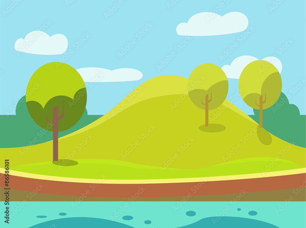 Fototapeta premium Game Background Vector Seamless