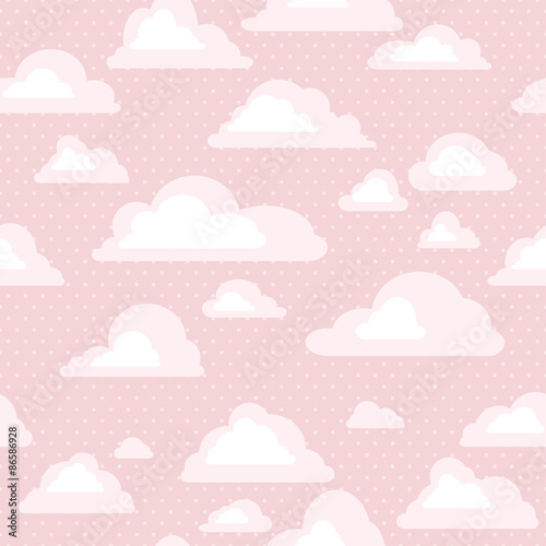 seamless pattern with clouds