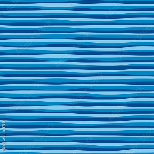 Blue seamless wavy pattern