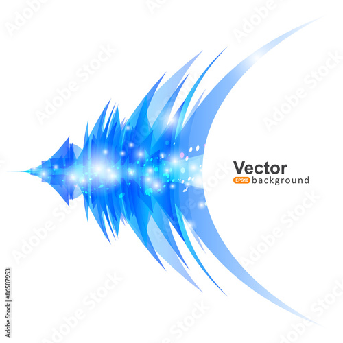 Vector lines with the effects of stars