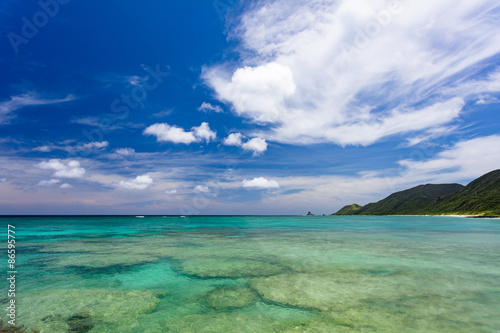 沖縄伊平屋島の海