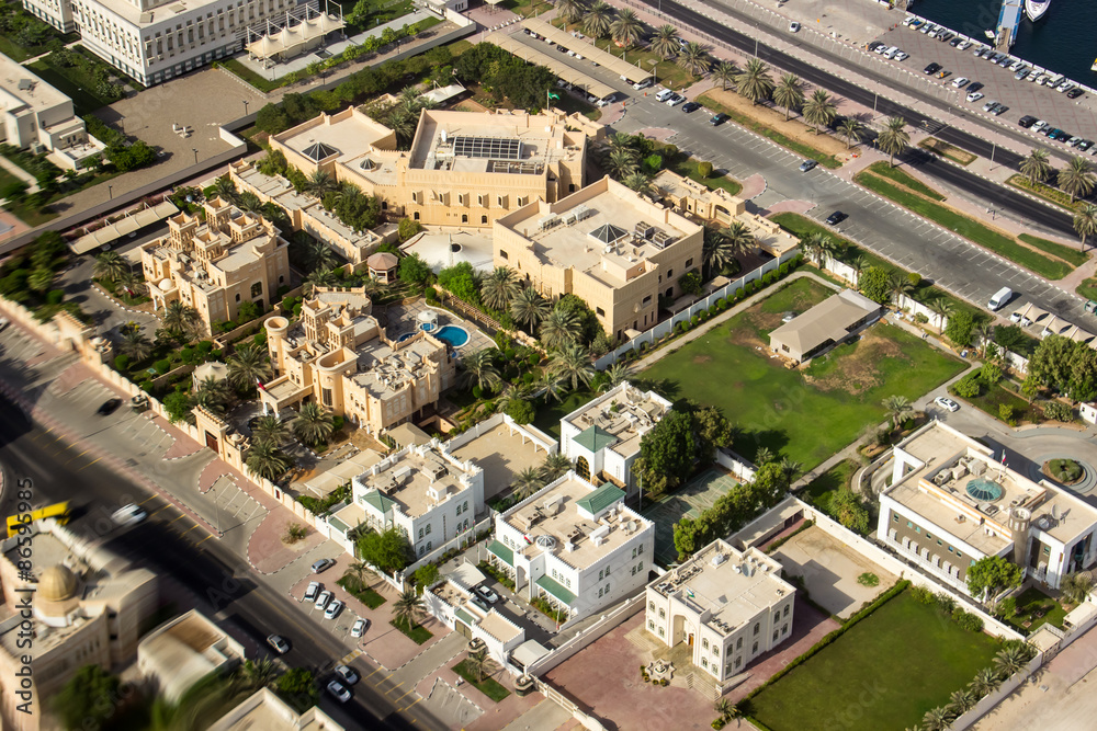 villas at Umm Hurair 1 district, Dubai, United Arab Emirates