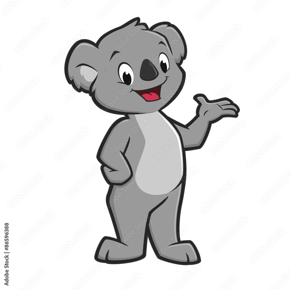 Naklejka premium Cartoon Koala