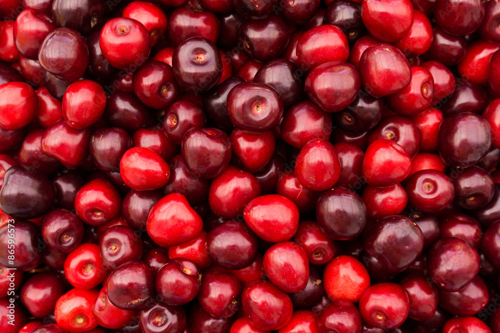 Red Cherries. Cherry selection. Background of ripe cherries Red Cherries. Cherry selection. Background of ripe cherries