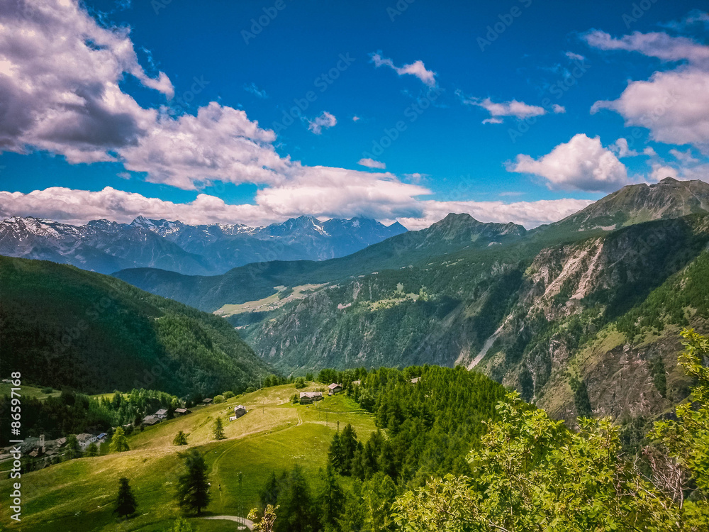 Paesaggio della Val d'Aosta
