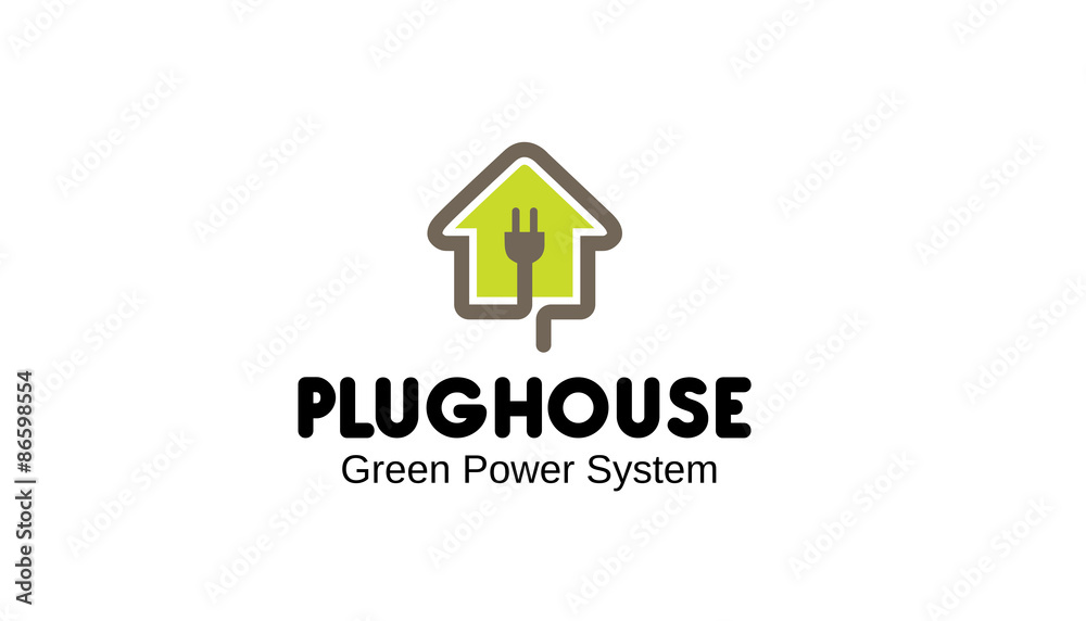 Plug House Logo template