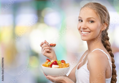 Healthy Eating, Women, Fruit.