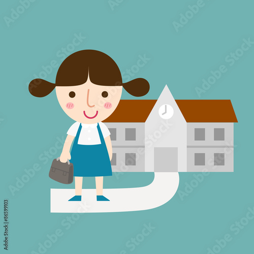 pupils girl vector
