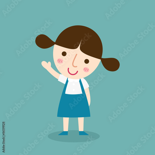 pupils girl vector