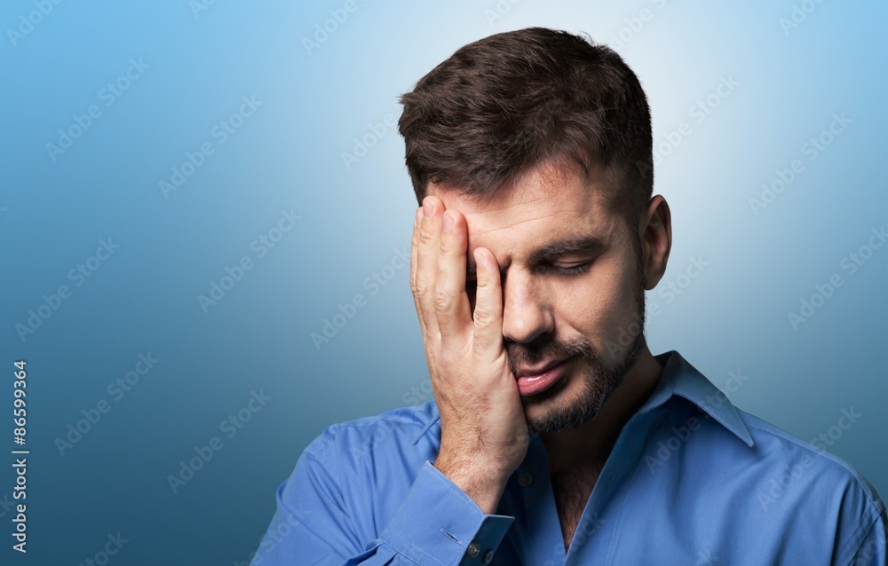 Fototapeta premium Face, cover, man.