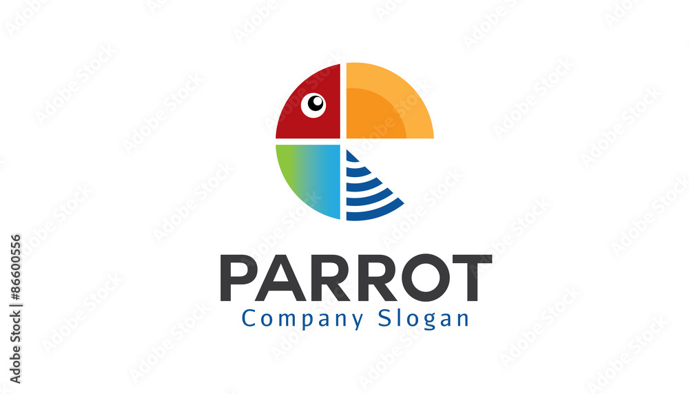 Parrot logo template Parrot logo template