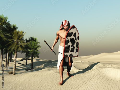 Soldado del antiguo Egipto photo