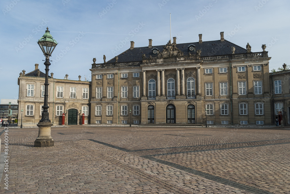 The Amalienborg Palace in Copenhagen