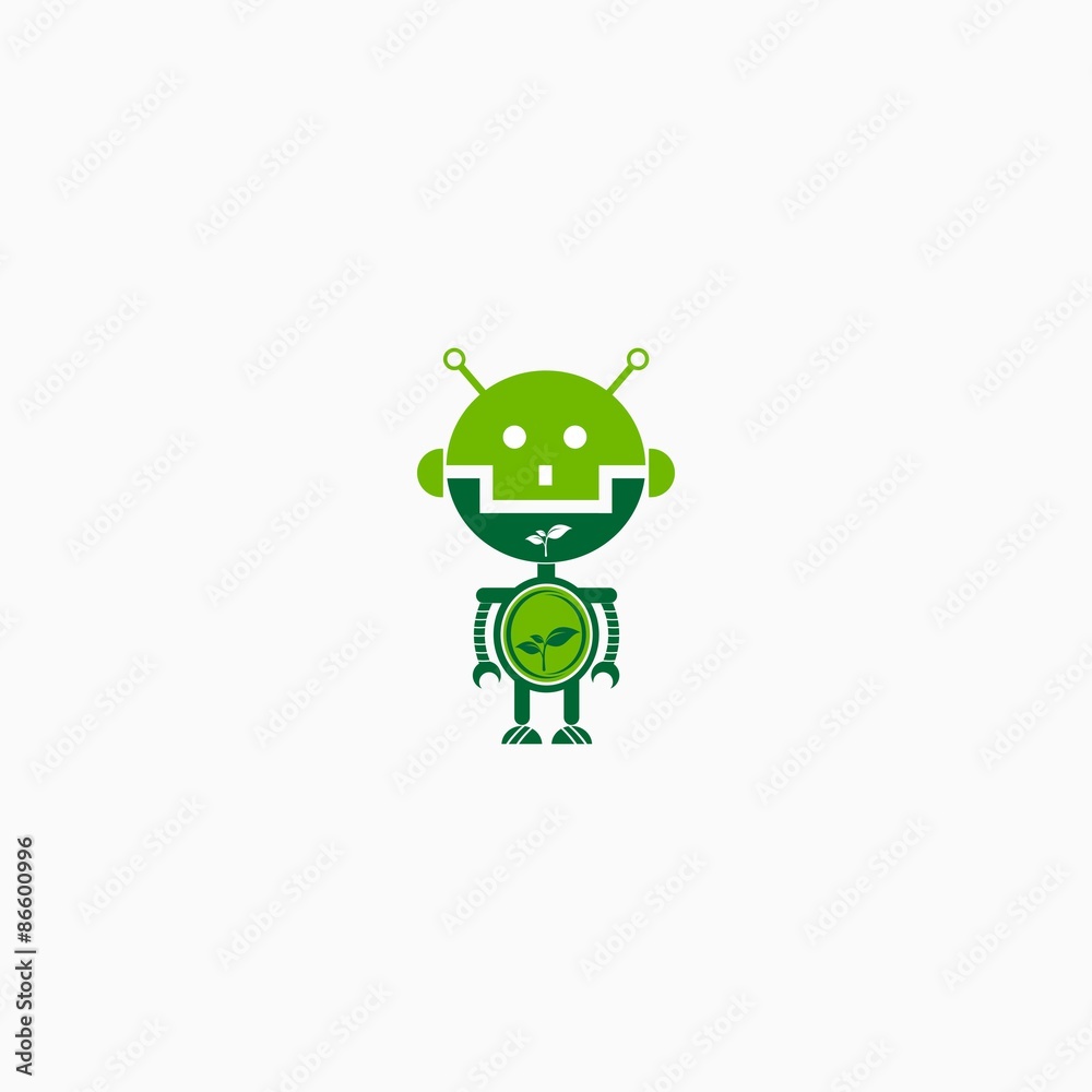 environmentally friendly robot icon health environmentally friendly robot icon health
