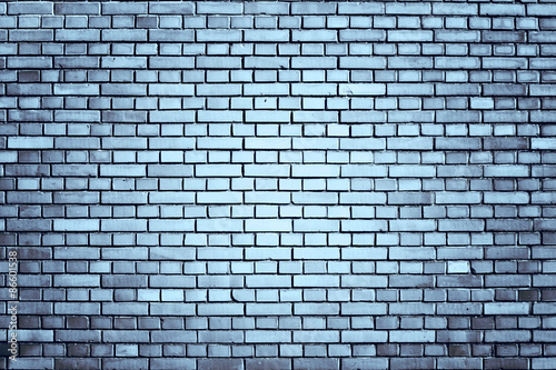 blue weathered brick wall background