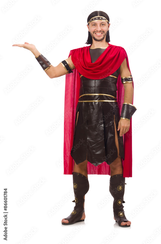 Gladiator isolated on white Gladiator isolated on white