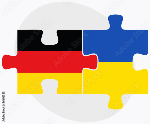 Germany and Ukraine Flags