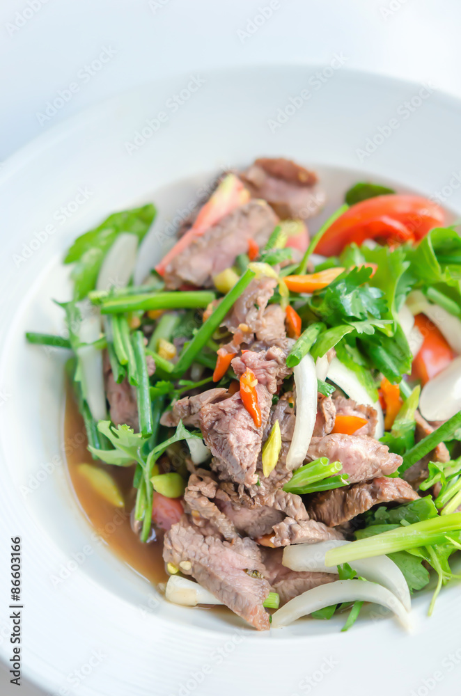 spicy grilled beef salad spicy grilled beef salad
