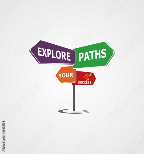 Foto arrow logo brings you to success