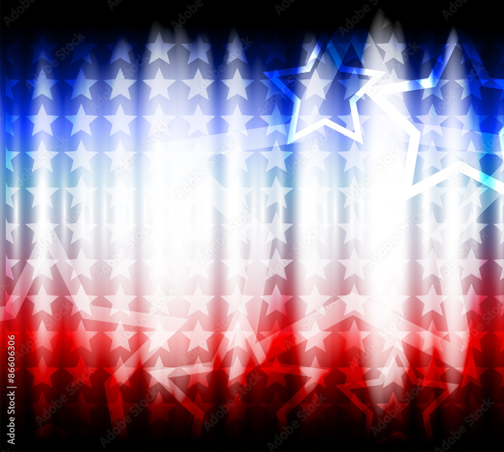 American flag, abstract background of the 
