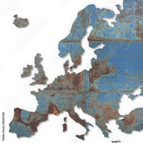 Mappa Europa 3D texture photo